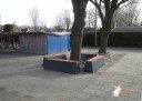 Parkbenk i Lakkert Betong   HeBlad