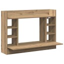  Vegghengt skrivebord svart eik 105x48x75 cm konstruert tre