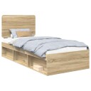  Sengestamme med hodegjerde Sonoma 90 x 190 cm Massiv furu