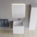 Copenhagen Bath SQ2 Servantskap 60 60x45x60 cm med servant Hvit Matt