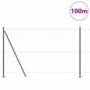  Gjerde med innlegg. grønn 1.4 x 100 m PVC belagt stål