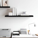vidaXL Flytende vegghylle svart 90x23,5x3,8 cm MDF