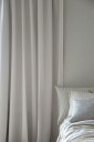 Mimou   Mørkleggende hotellgardin dobbel bredde   Hvit