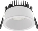 Nordesign Aria D75 lavtbyggende downlight 7W 2700K IP44 m/flicker free dimbar driver  - Hvit