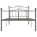 vidaXL Sengeramme grå metall 100x200 cm