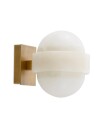 Icarus vegglampe antikk messing