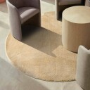 Runde tepper   Aranga Super Soft Fur mørk beige Størrelse: Ø 160 cm