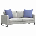  Sofaputer 2 pcs Blå 60 x 60 cm stoff