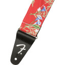 Fender 2" Hawaiian Strap, Rød Floral
