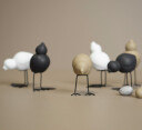 Dbkd Swedish birds fugler 2-pk hvit 5 x 5cm h8cm