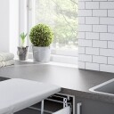 Linn Bad Måltilpasset Benkeplate for Vaskerom Hvit Matt