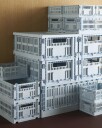 Hay Colour Crate Plastic Large Lokk Soft Blue