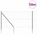  Gjerde med innlegg. Grå 1.2 x 50 m PVC belagt stål