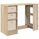 vidaXL Skrivebord med skuff Sonoma eik 100 x 40 x 75 cm Konstruert tre