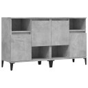 vidaXL Skjenker 2 stk betonggrå 60x35x70 cm konstruert tre