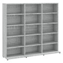  CD skap grå sonoma 100x23x89,5 cm konstruert tre