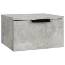 vidaXL Veggmonterte nattbord 2 stk betonggrå 34x30x20 cm