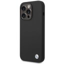 BMW Silikon Metall Logo Deksel til iPhone 15 Pro Max - Svart