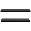 vidaXL Vegghyller 2 stk svart 120x20x3,8 cm