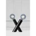 Simul Bordlampe 2L Sort