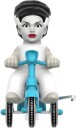Universal Monsters  Super Cycles  Bride Of Frankenstein White with Blue Trike