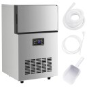 vidaXL Isbitmaskin 420 W 45 kg/24 t sølv