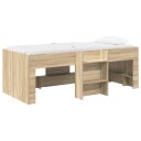  Barnas Høye Sengramme 2 pcs Sonoma eik 90 x 190 cm