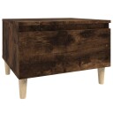  Sidebord røkt eik 50x46x35 cm konstruert tre 8720845668556