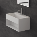 Pulcher Boxo 45S 45X30cm Servant Med Oppbevaring Matt Hvit SolidTec