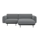 Muuto In Situ 2 seters modulsofa Konfig 4   Ocean80/Svart