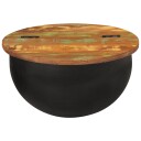  Salongbord svart 50x27 cm gjenvunnet heltre 351755