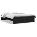  Sengeramme svart 160x200 cm konstruert tre og metall 8721102610677