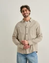 Les Deux Hamilton Overshirt Overshirts Beige