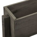vidaXL Sammenleggbar blomsterkasse grå 60x14x75 cm heltre gran