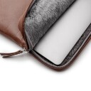 Trunk 13" Leather Sleeve Brun