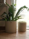 Dbkd Flowery krukke Ø20 cm Creme