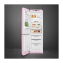 Smeg 50"s Style Kombiskap Venstrehengt Rosa FAB32LPK6