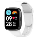 Silikonarmbånd for Xiaomi Redmi Watch 3 Lite Hvit