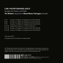 Tiny Mathot, ReineMarie Verhagen  Carl Philipp Emanuel Bach: Sonaten Für Clavier Und Flöte  CD