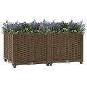 vidaXL Høybed 80x40x38 cm polypropylen