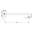 Hansgrohe Dusjbend E til hodedusj 389 mm, Krom
