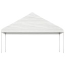 vidaXL Paviljong med tak hvit 4,46x5,88x3,75 m polyetylen