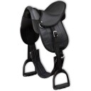  Ponni Ridesalsett 10" Svart