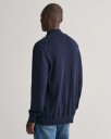 GANT Casual Cotton Zip Cardigan - Evening Blue XXL