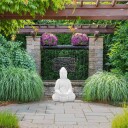 Rxs Hvit Buddha Figur 70 cm