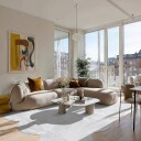 Bølget ryeteppe   Aranga Super Soft Fur hvit Størrelse: 160 x 230 cm