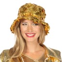 Wilbers & Wilbers Bucket Hat Paljetter Gull One size 009336-V28