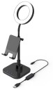 Digipower The Succes 6" Ring Light Bordstander m. Mobilstativ - Svart