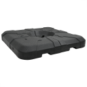 2 delt parasollbase sett: 110 kg sand eller 70 kg vann