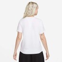 Nike Sportswear Club Essentials T Shirt Dame White/Black 2XL